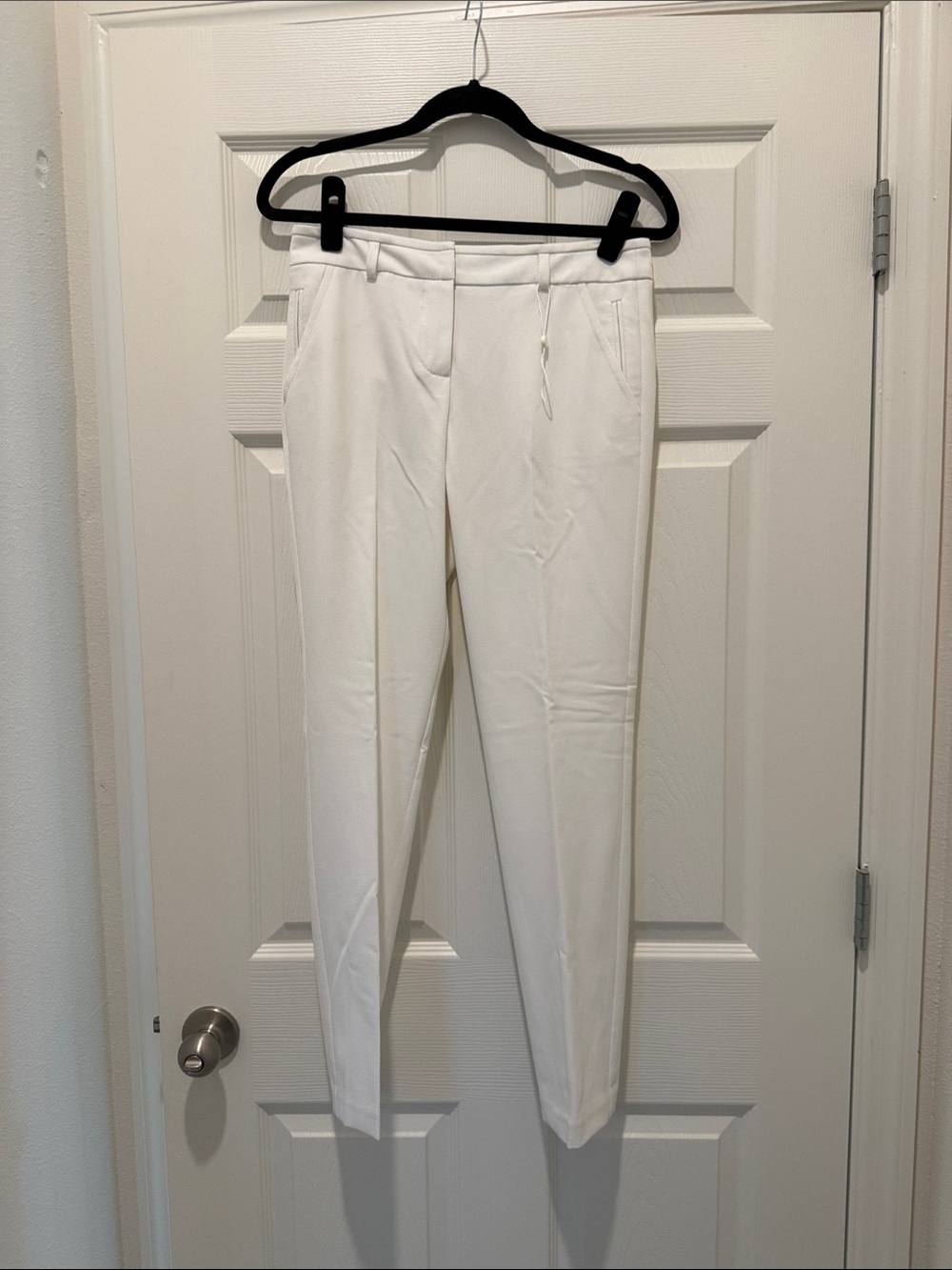 Trina Turk White Slim Ankle Trousers size 2 excellent condition